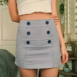 Urban outfitters sailorette striped mini skirt